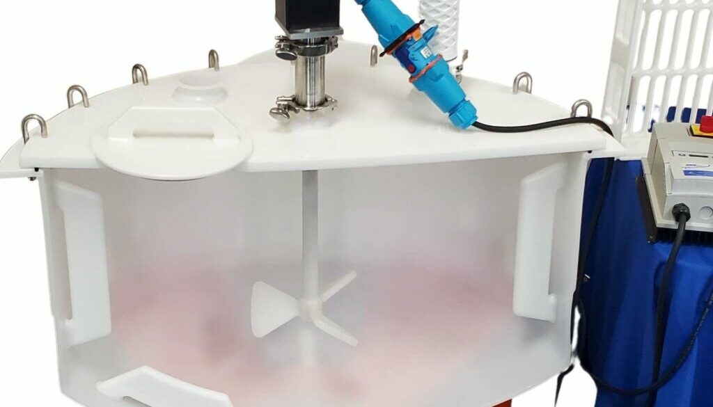 mix tank baffles plastic top entry