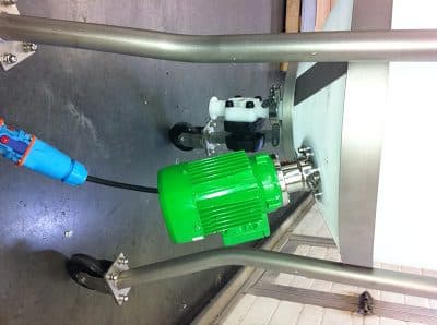 Bottom Entry Sanitary Mixer rotated